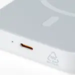 Gerecyclede ABS-draadloze oplader powerbank Miren — productfoto 11