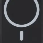 Gerecyclede ABS-draadloze oplader powerbank Miren, zwart