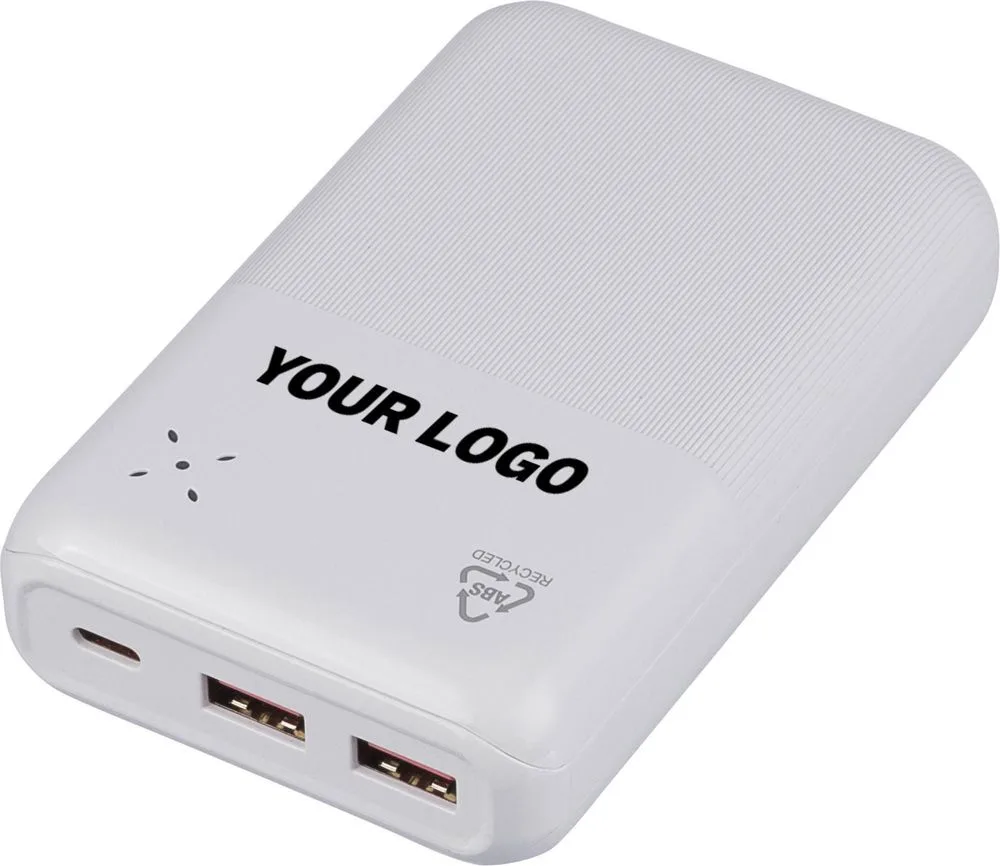 Gerecyclede ABS-powerbank Rayen productfoto 4 - Hidalgo Gerecyclede ABS-powerbank Rayen — productfoto 4