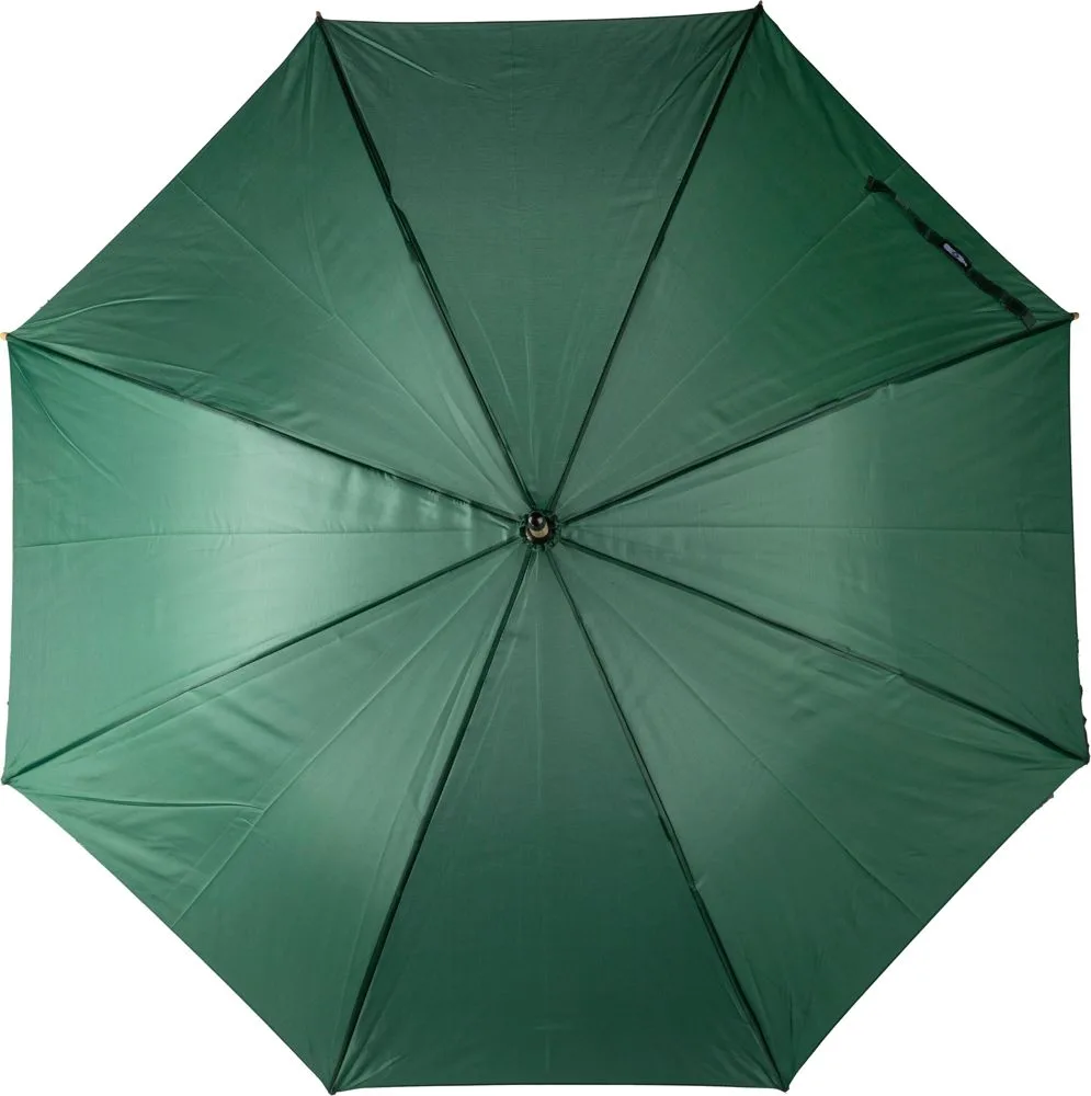 rPET 190T automatische golfparaplu groen - Hidalgo-werbeartikel rPET 190T automatische golfparaplu, groen