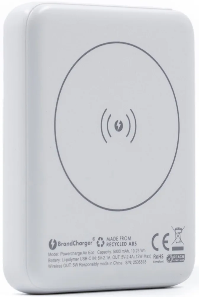 BrandCharger powerbank Powercharge Air | 5000 mAh productfoto 3 - Hidalgo-werbeartikel BrandCharger powerbank Powercharge Air | 5.000 mAh — productfoto 3