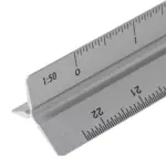 Aluminium driehoekige liniaal Tavi — productfoto 10