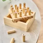 Grenenhouten mini Sudoku set Kenza — productfoto 4