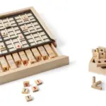 Grenenhouten mini Sudoku set Kenza — productfoto 5