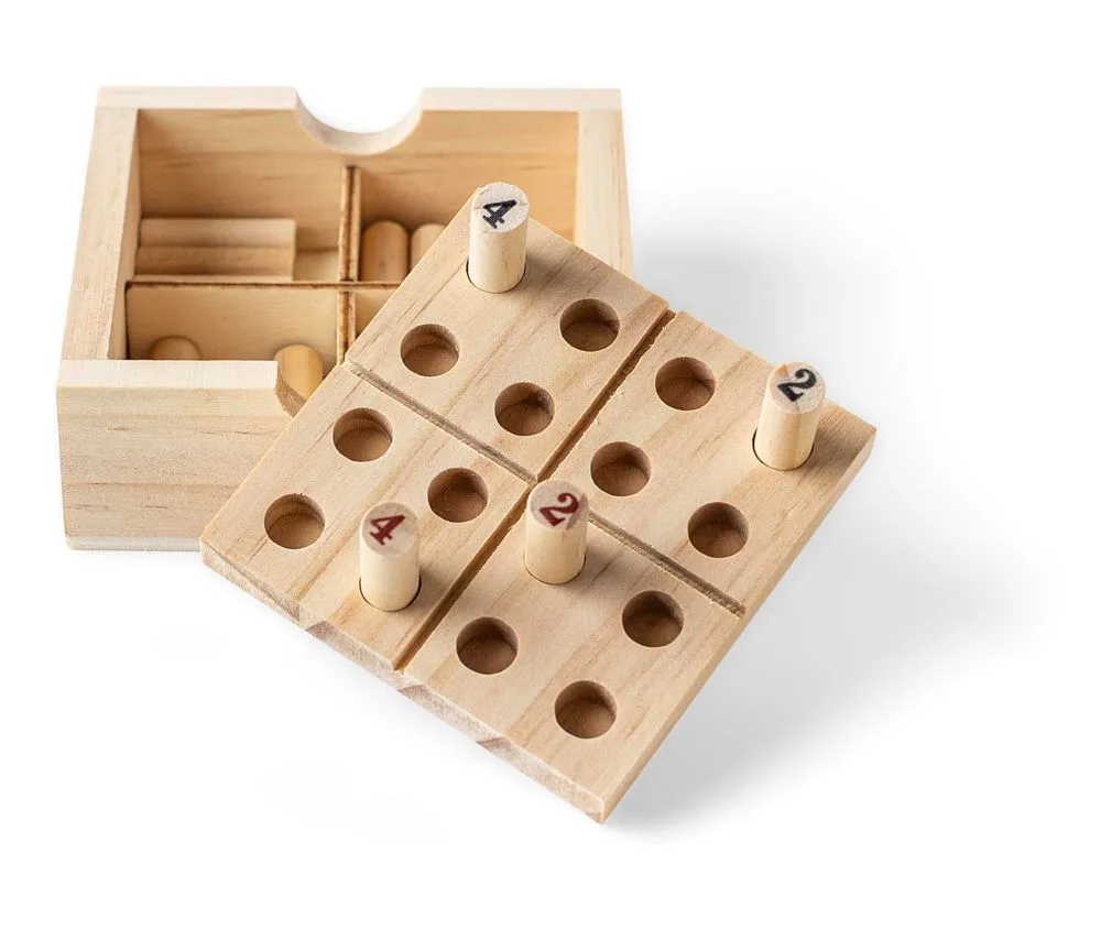 Grenenhouten mini Sudoku set Kenza productfoto 6 - Hidalgo-werbeartikel Grenenhouten mini Sudoku set Kenza — productfoto 6