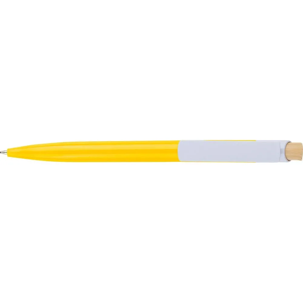 Recycled ABS ballpen Zian geel - Hidalgo-werbeartikel Recycled ABS ballpen Zian, geel