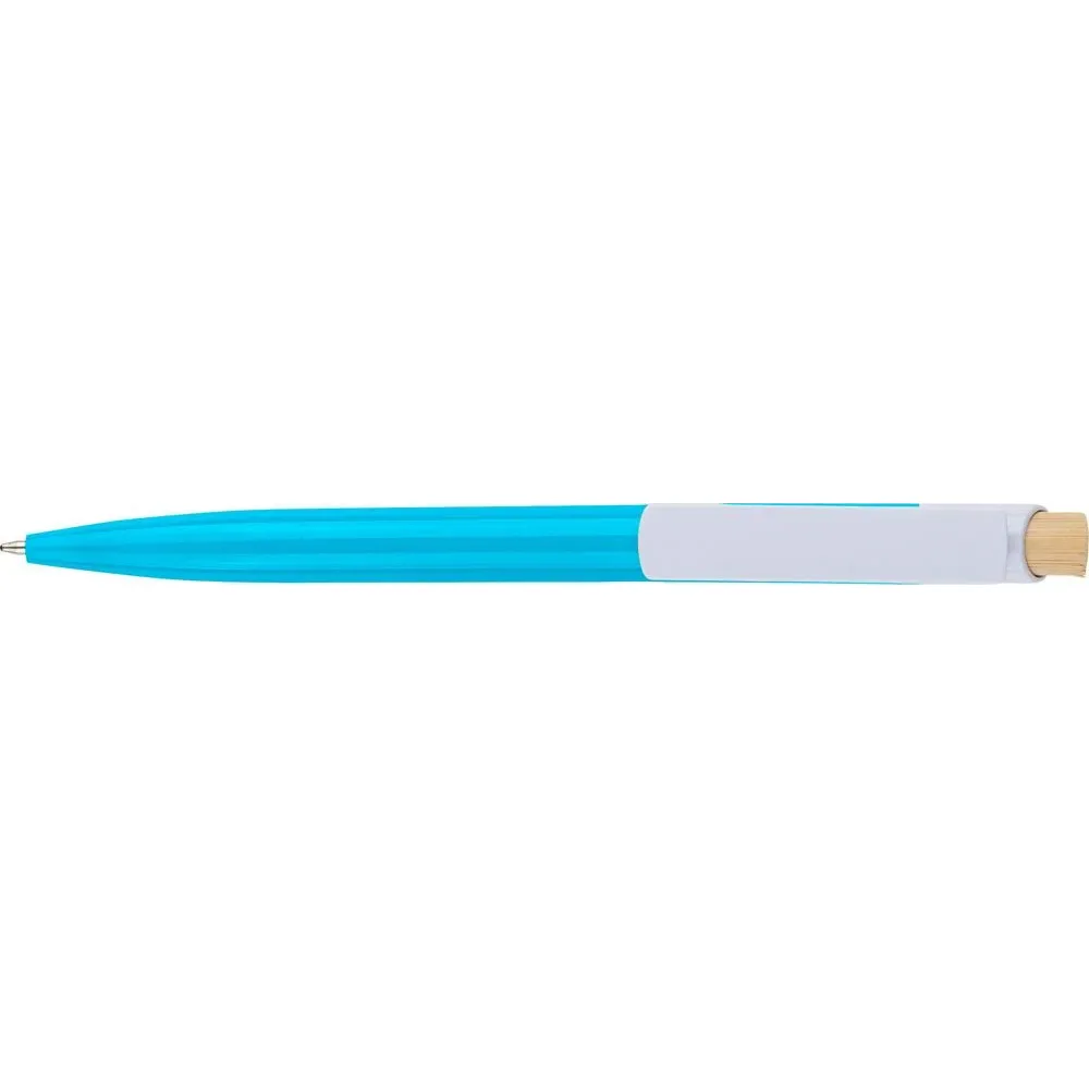 Recycled ABS ballpen Zian lichtblauw - Hidalgo-werbeartikel Recycled ABS ballpen Zian, lichtblauw