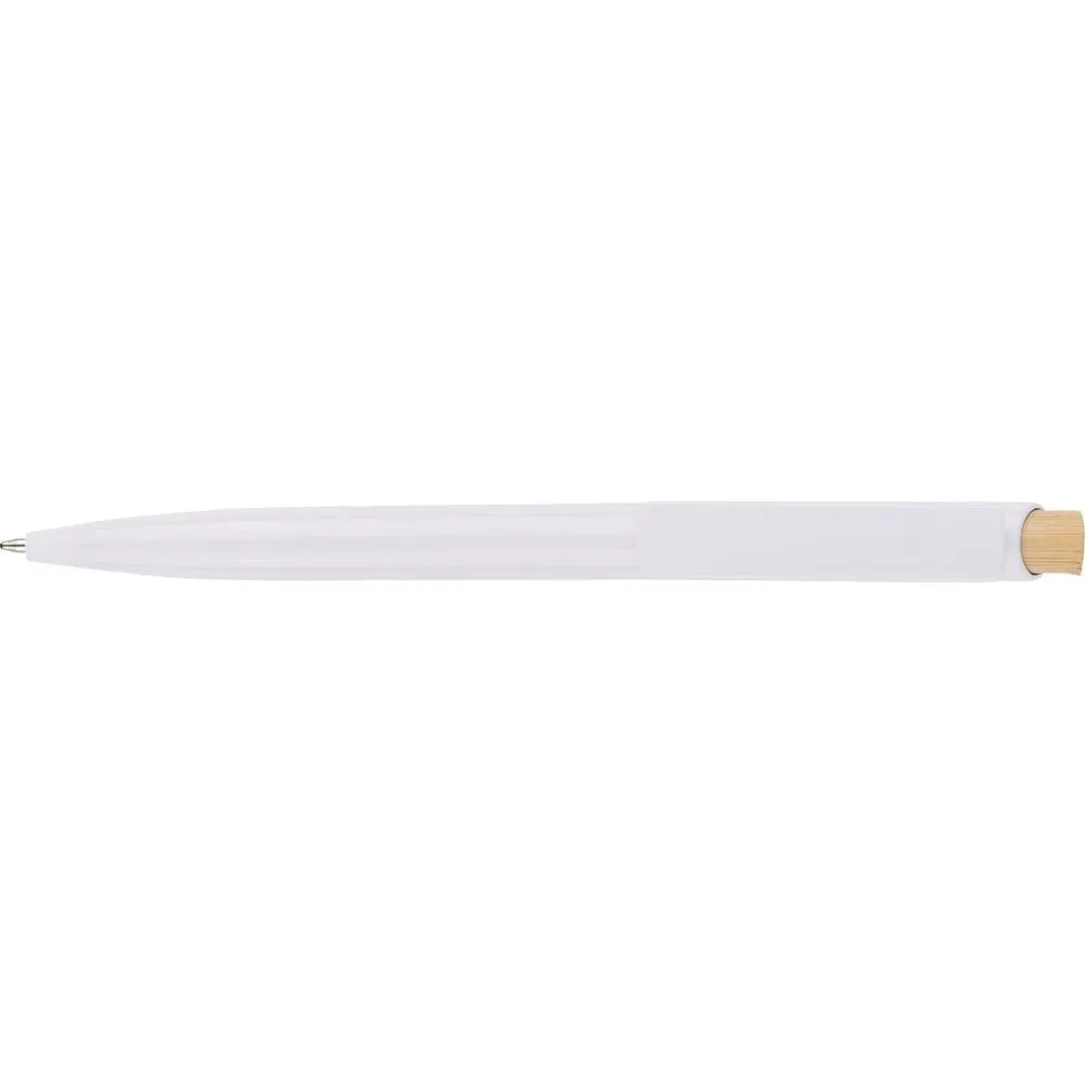 Recycled ABS ballpen Zian wit - Hidalgo-werbeartikel Recycled ABS ballpen Zian, wit