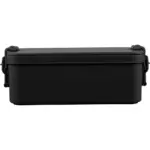 PP two-layer lunchbox Siena, zwart