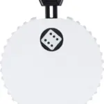 Gerecycled ABS mechanische dobbelsteen Cian — productfoto 2