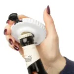 Gerecycled ABS mechanische dobbelsteen Cian — productfoto 5