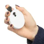 Gerecycled ABS mechanische dobbelsteen Cian — productfoto 7