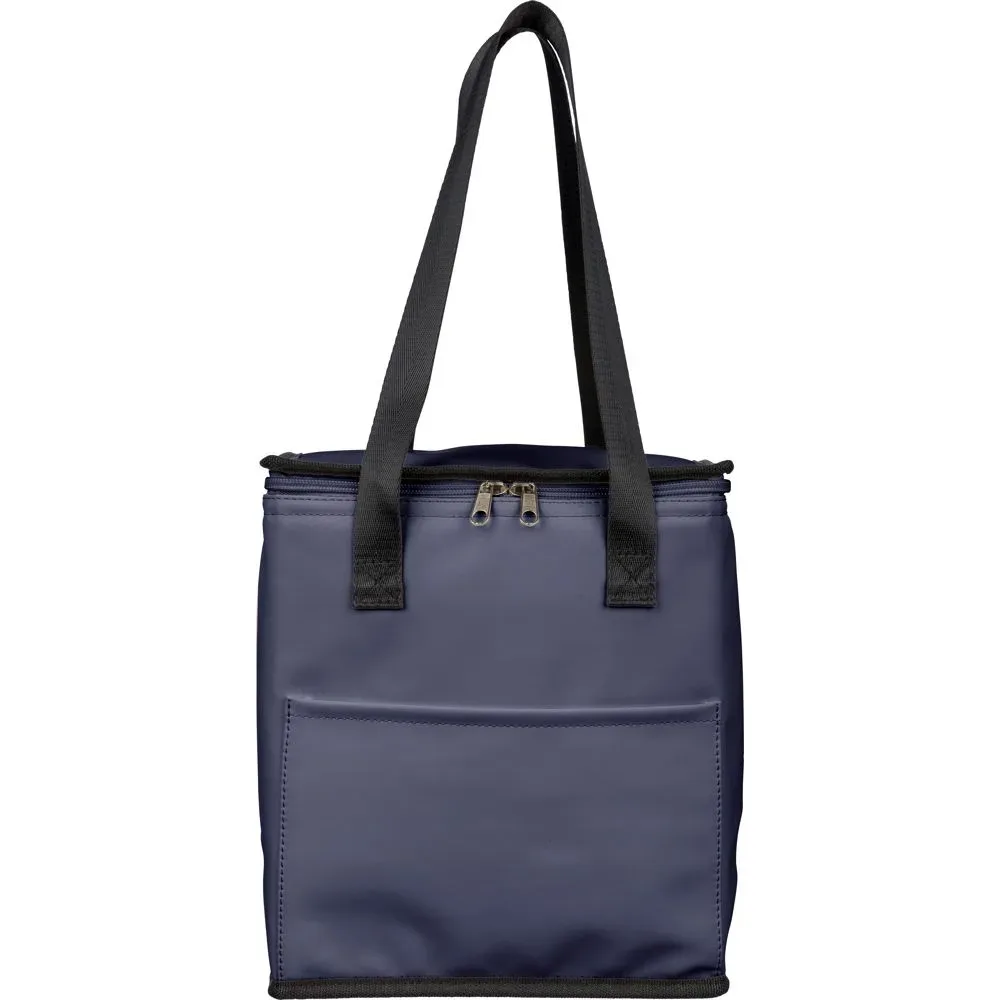 Gerecyclede PU koeltas Adira blauw - Hidalgo-werbeartikel Gerecyclede PU koeltas Adira, blauw