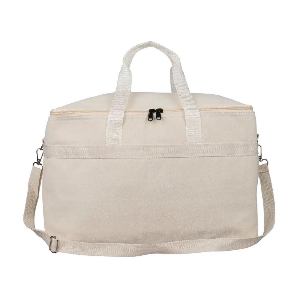 Gerecyclede polycotton 330 gsm koeltas Luz beige productfoto 13 - Katoenendraagtassen Gerecyclede polycotton (330 gsm) koeltas Luz, beige — productfoto 13