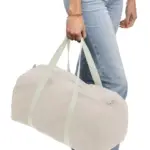 Gerecyclede polycotton (330 gsm) dufflebag Tian — productfoto 4