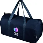 Gerecyclede polycotton (330 gsm) dufflebag Tian — productfoto 5