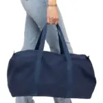 Gerecyclede polycotton (330 gsm) dufflebag Tian — productfoto 11