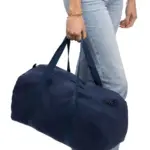 Gerecyclede polycotton (330 gsm) dufflebag Tian — productfoto 12