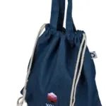 Gerecycled denim trekkoordrugtas Dex — productfoto 3