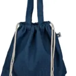 Gerecycled denim trekkoordrugtas Dex productfoto 7 - Hidalgo-werbeartikel Gerecycled denim trekkoordrugtas Dex — productfoto 7