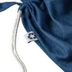 Gerecycled denim trekkoordrugtas Dex productfoto 10 - Hidalgo-werbeartikel Gerecycled denim trekkoordrugtas Dex — productfoto 10