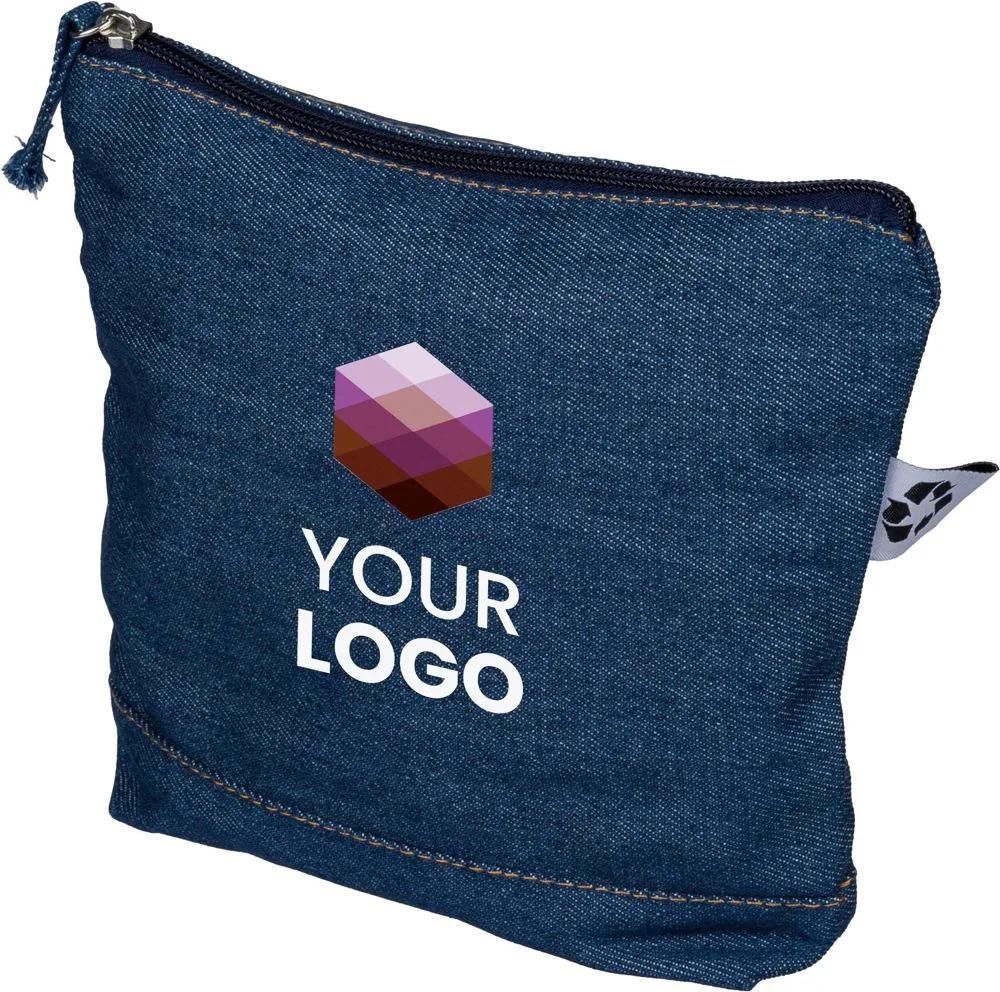 Gerecycled denim toilettas Orin productfoto 3 - Hidalgo Gerecycled denim toilettas Orin — productfoto 3