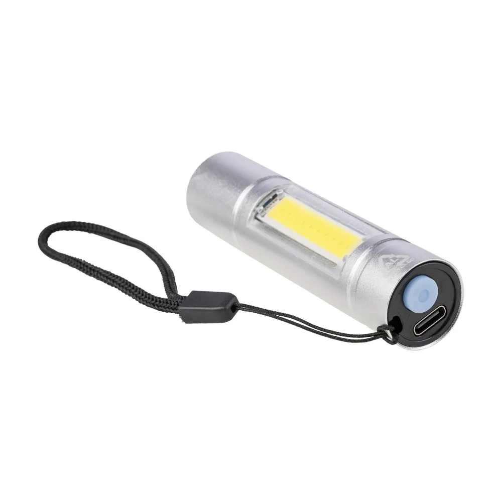 Gerecycled aluminium COB-zaklamp Sami — productfoto 17