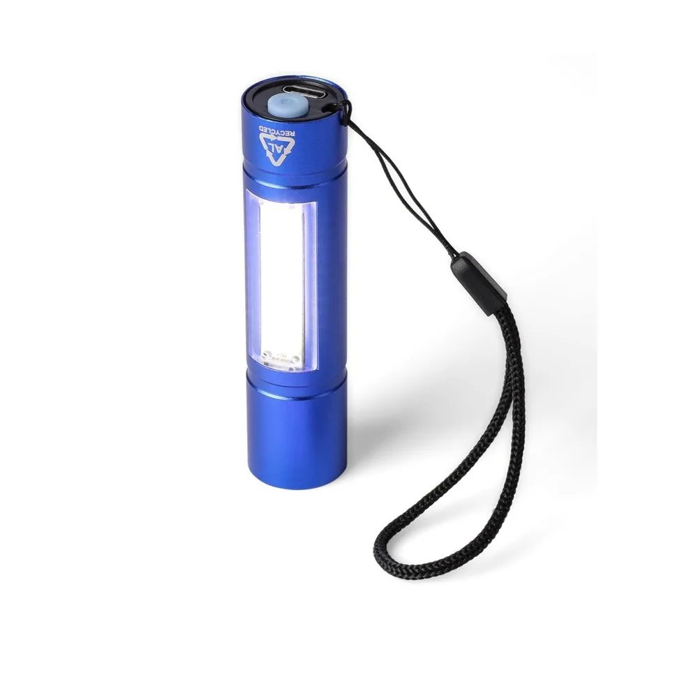 Gerecycled aluminium COB-zaklamp Sami — productfoto 22
