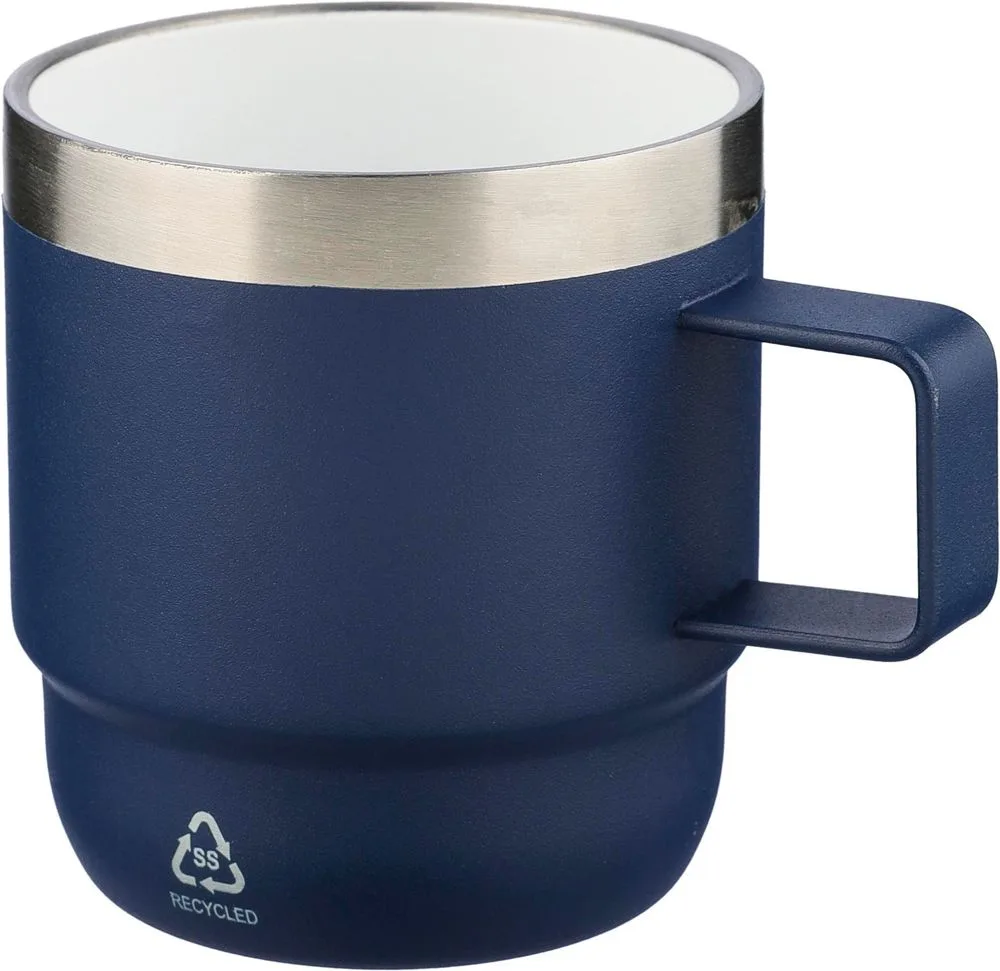 Gerecycled roestvrijstalen dubbelwandige drinkbeker (180 ml) Lilia