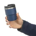 ?Gerecycled roestvrijstalen dubbelwandige drinkbeker (175 ml) Oli — productfoto 15