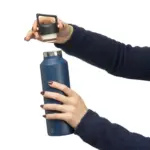Gerecyclede roestvrijstalen dubbelwandige fles (600 ml) Mace — productfoto 15