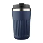 Gerecyclede roestvrijstalen reismok (400 ml) Chiara, blauw