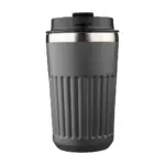 Gerecyclede roestvrijstalen reismok (400 ml) Chiara, grijs