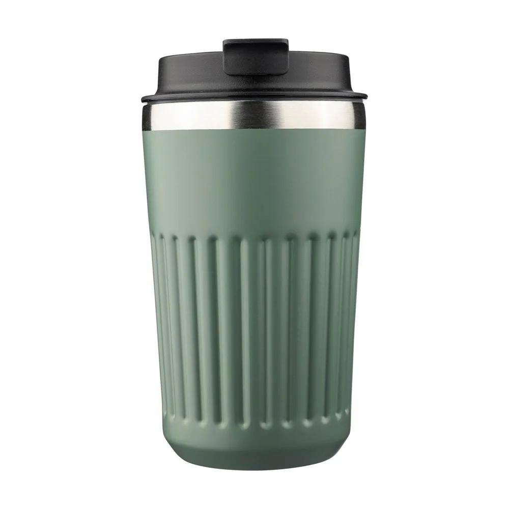 Gerecyclede roestvrijstalen reismok (400 ml) Chiara, groen