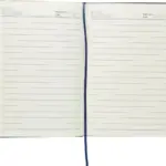 Gerecycled PU-notitieboek (A5) Elian — productfoto 3