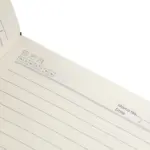 Gerecycled PU-notitieboek (A5) Elian — productfoto 6