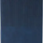 Gerecycled PU-notitieboek (A5) Elian, blauw