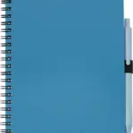 Tarwestro notitieboekje met pen Massimo, blauw