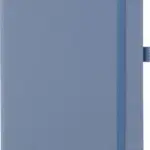 Gerecycled bioafval en kartonnen notitieboek A5 Gertrud, blauw