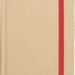Gerecycled papieren notitieboek (A6) John, rood
