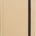Gerecycled papieren notitieboek (A6) John, zwart