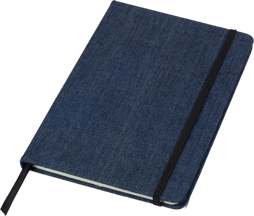Denim notitieboekje A5 Alfred productfoto 5 - Hidalgo-werbeartikel Denim notitieboekje A5 Alfred — productfoto 5
