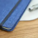 Denim notitieboekje A5 Alfred productfoto 7 - Hidalgo-werbeartikel Denim notitieboekje A5 Alfred — productfoto 7