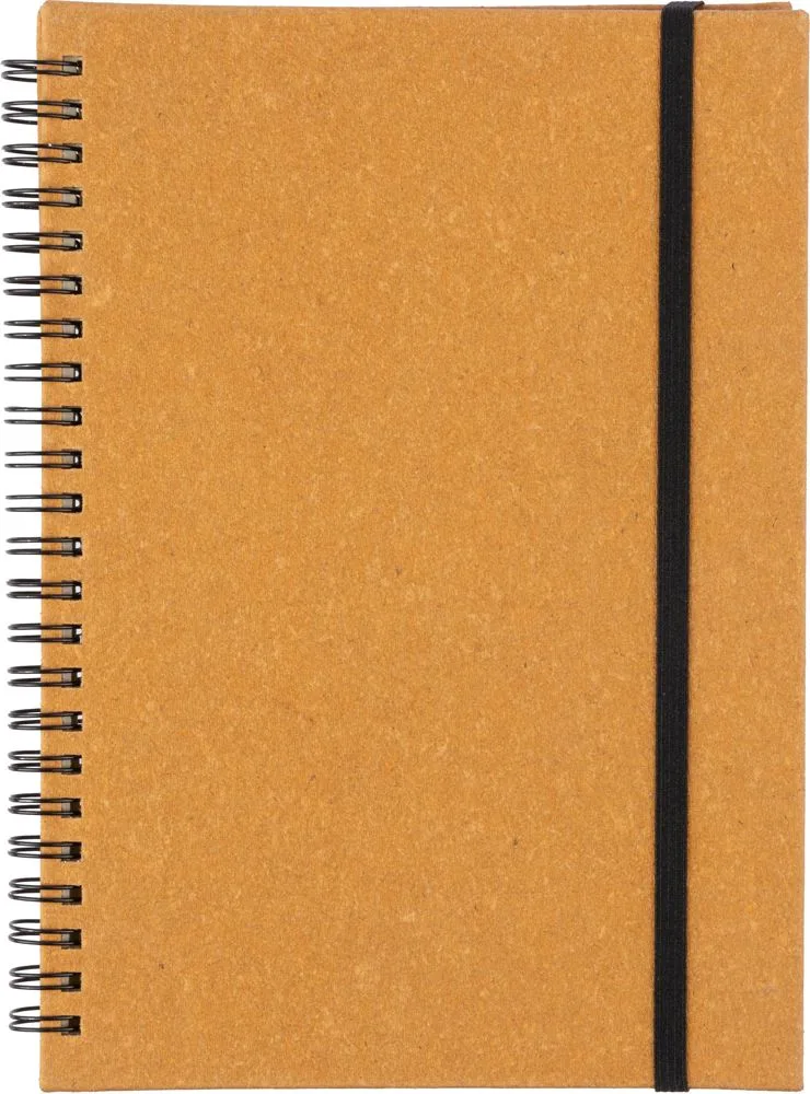 Gerecycled leren notitieboek A5 Egon