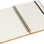 Gerecycled leren notitieboek A5 Egon — productfoto 3