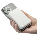 Gerecyclede draadloze oplader powerbank Meno — productfoto 3