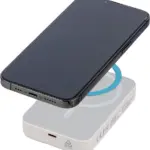 Gerecyclede draadloze oplader powerbank Meno — productfoto 5