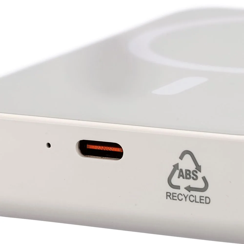 Gerecyclede draadloze oplader powerbank Meno productfoto 7 - Hidalgo Gerecyclede draadloze oplader powerbank Meno — productfoto 7