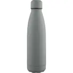 Gerecyclede dubbelwandige drinkfles 500 ml Sunny, grijs