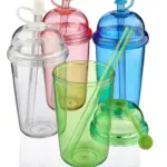 rPet Drinkbeker met rietje Glow 500 ml — productfoto 13